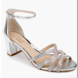 Jewel Badgley Mischka Dulce Block Heel Sandals (Like New!)